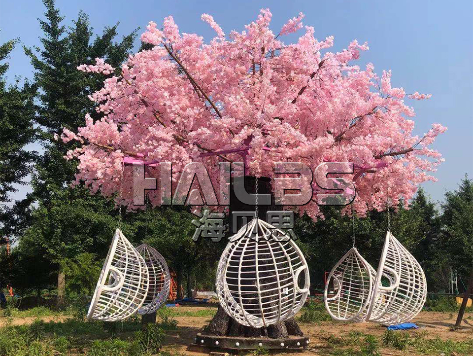 櫻花許愿樹(shù)吊籃秋千