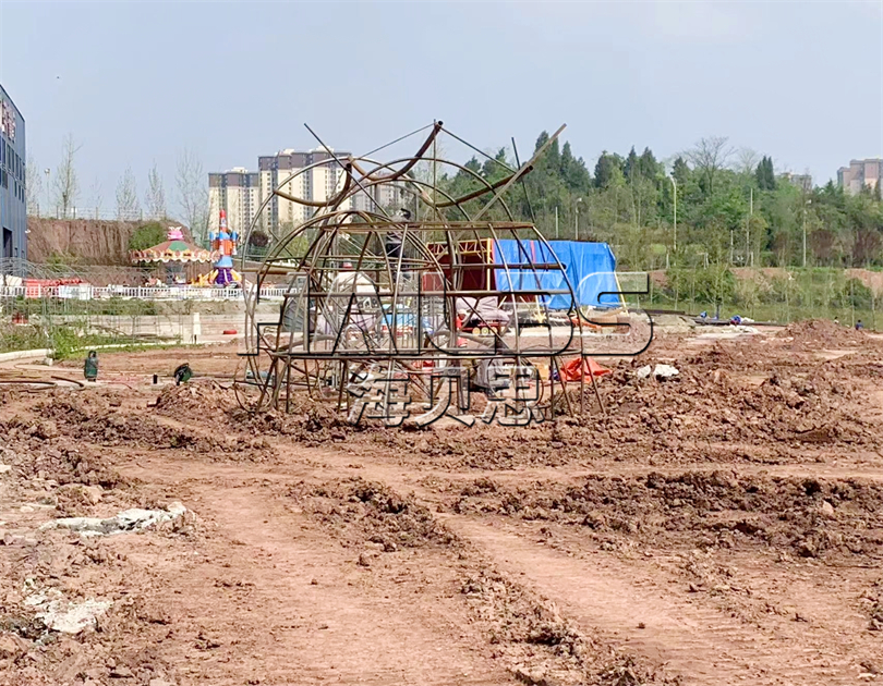 四川南充無動(dòng)力樂園安裝現(xiàn)場(chǎng)