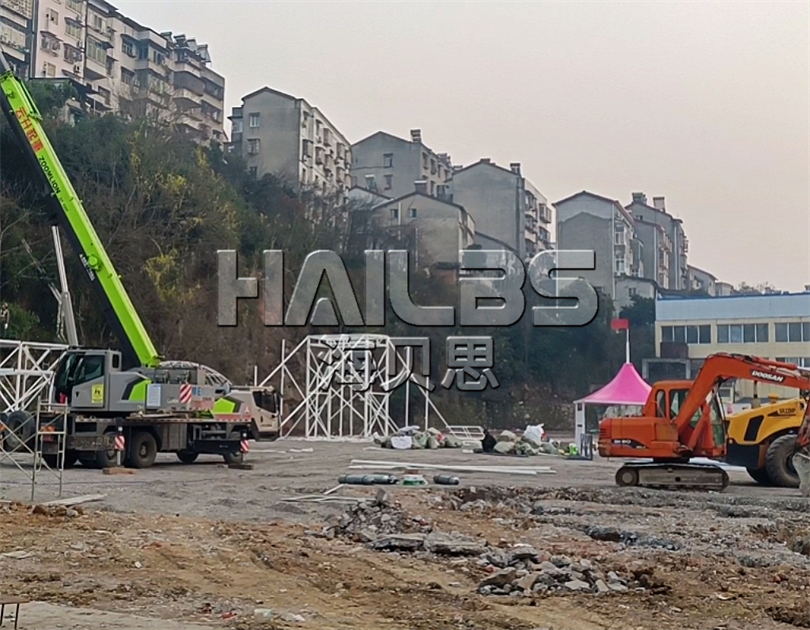 湖北宜昌場地無動力樂園施工現場