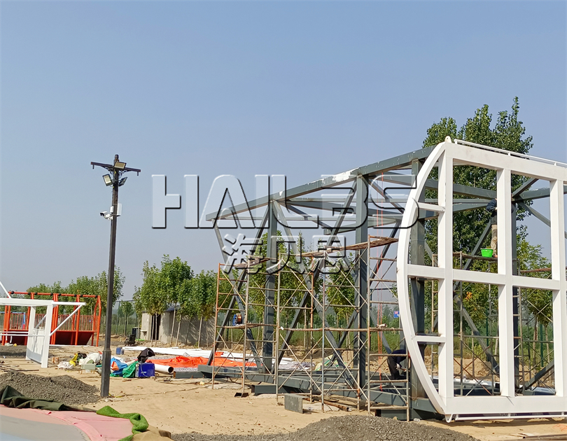 濮陽清豐縣無動力樂園施工現(xiàn)場